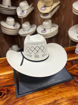 Rodeo King Quenten Double Diamond 4.5" brim-Straw Cowboy Hats-Rodeo King-Lucky J Boots & More, Women's, Men's, & Kids Western Store Located in Carthage, MO