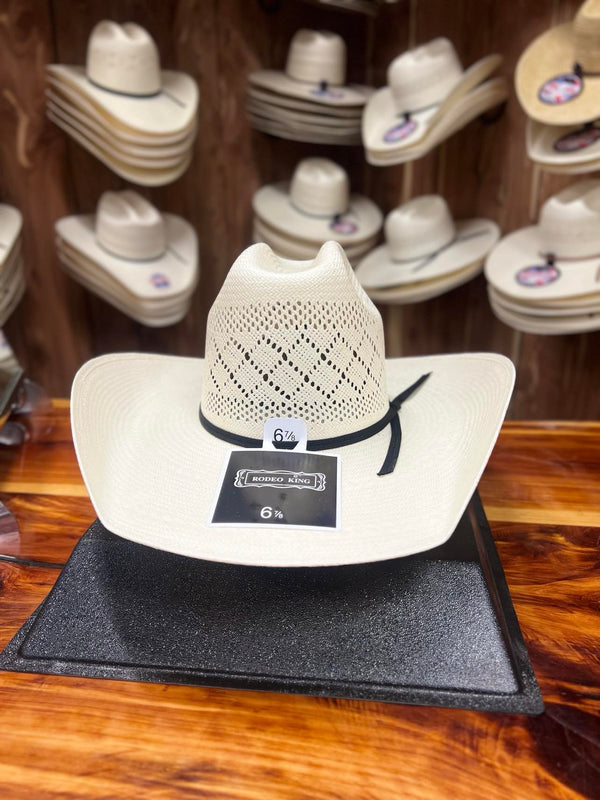 Rodeo King Maverick Double Diamond 4.5" Brim Straw Hat-Straw Cowboy Hats-Rodeo King-Lucky J Boots & More, Women's, Men's, & Kids Western Store Located in Carthage, MO