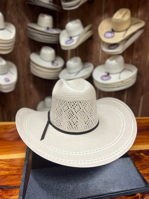 Rodeo King Quenten Diamond Breeze 4.5" Brim-Straw Cowboy Hats-Rodeo King-Lucky J Boots & More, Women's, Men's, & Kids Western Store Located in Carthage, MO