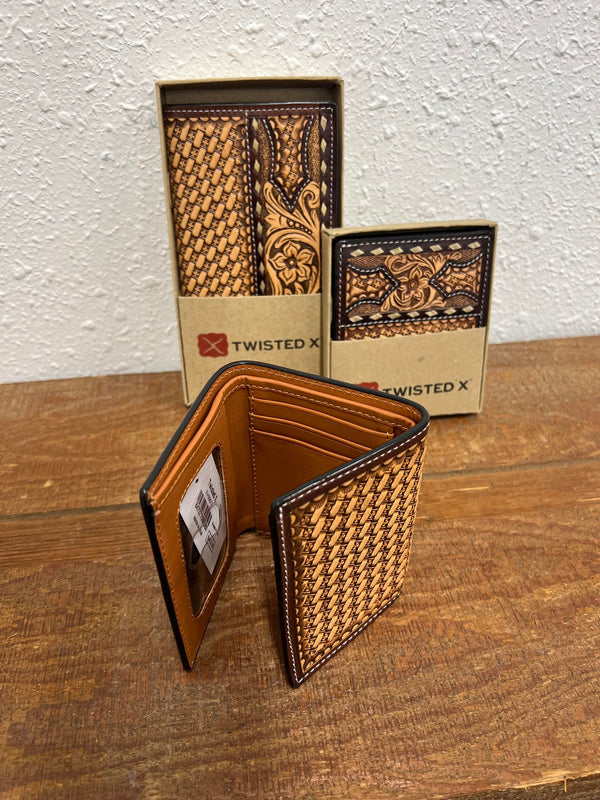 Twisted X Rawhide Buckstitch Wallets-Wallets-WESTERN FASHION ACCESSORIES-Lucky J Boots & More, Women's, Men's, & Kids Western Store Located in Carthage, MO