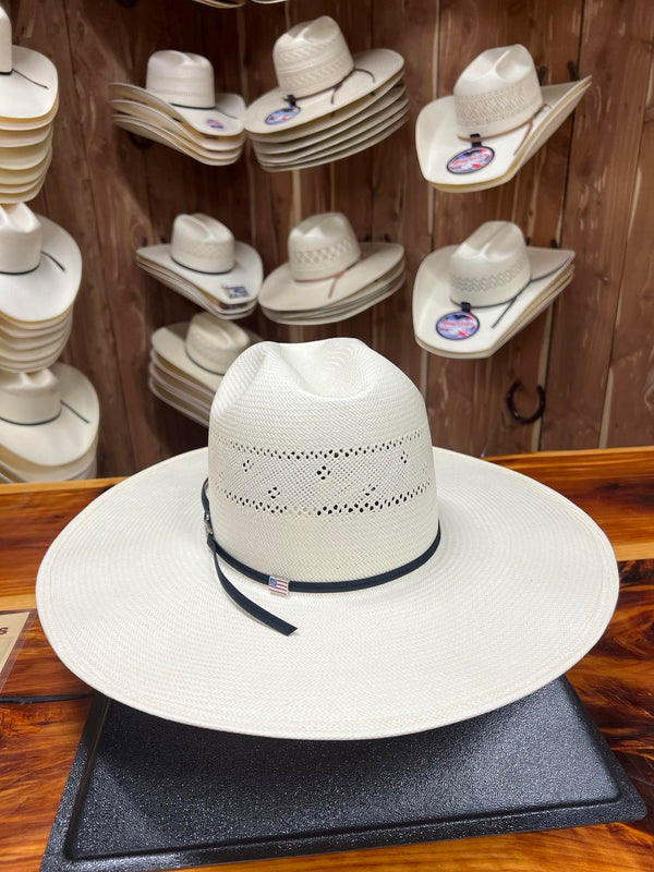 American 7210 Straw Hat 4.5" FZ Brim S-MINN-Straw Cowboy Hats-American Hat Co.-Lucky J Boots & More, Women's, Men's, & Kids Western Store Located in Carthage, MO