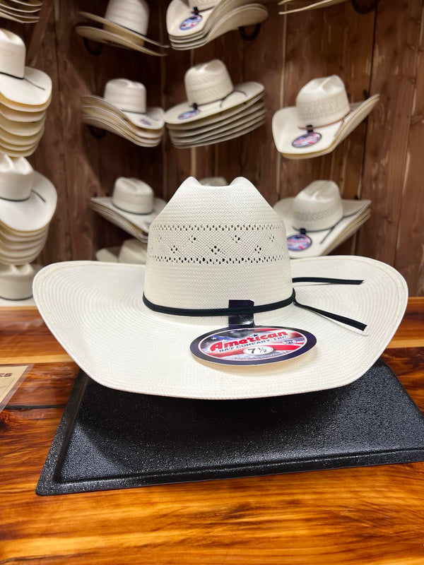 American 7210 Straw Hat 4.5" JBZ Brim S-117-Straw Cowboy Hats-American Hat Co.-Lucky J Boots & More, Women's, Men's, & Kids Western Store Located in Carthage, MO