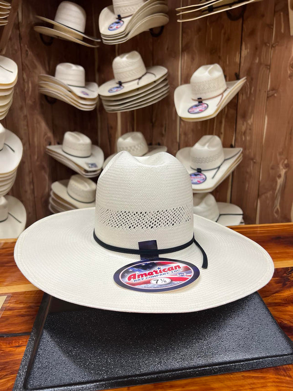 American 7104 Straw Hat 4.5" FZ Brim S-Minn-Straw Cowboy Hats-Resistol-Lucky J Boots & More, Women's, Men's, & Kids Western Store Located in Carthage, MO