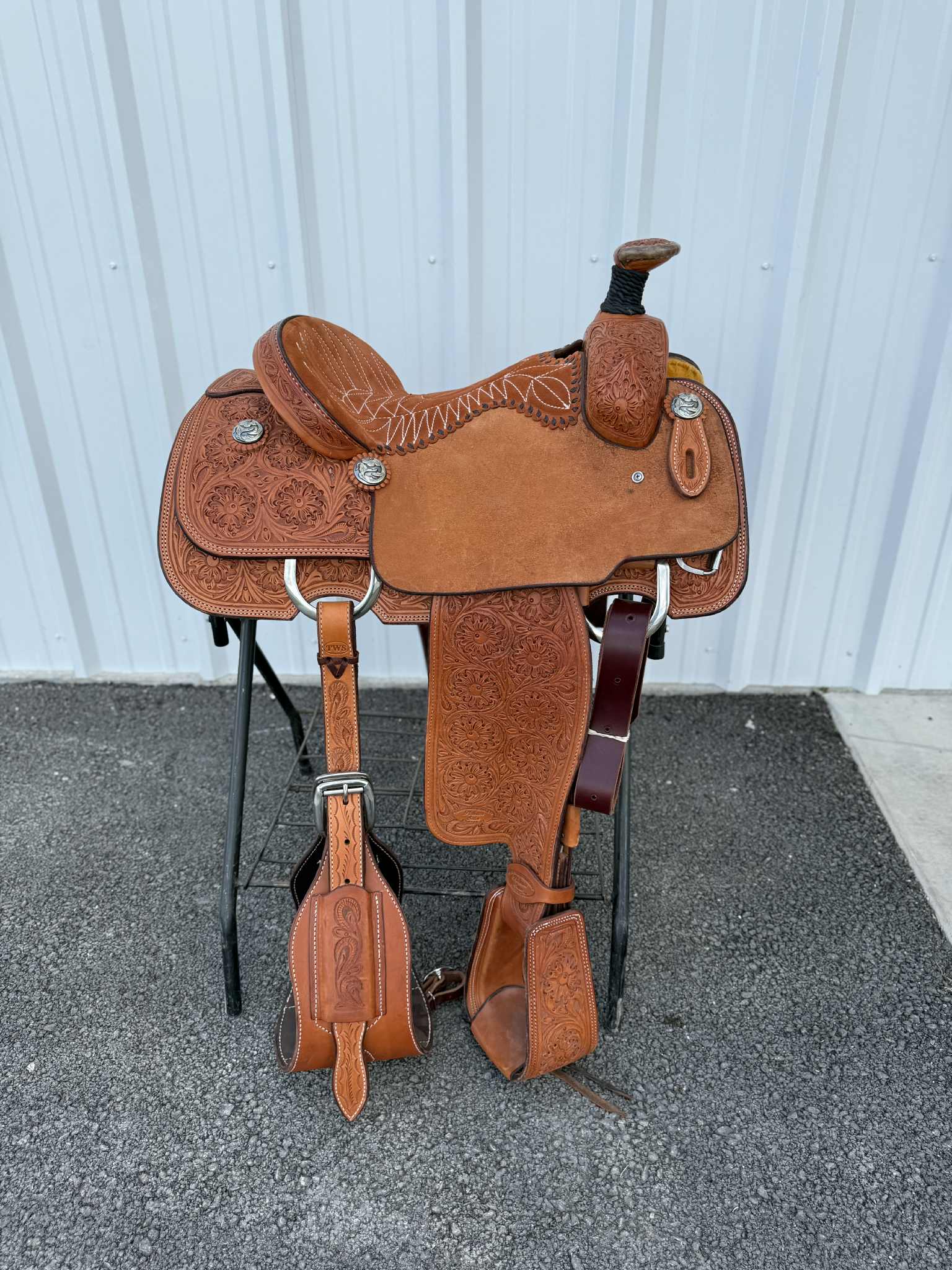 Trent Ward Platinum Roper Saddle ISPR763-25-Saddle-Trent Ward-Lucky J Boots & More, Women's, Men's, & Kids Western Store Located in Carthage, MO
