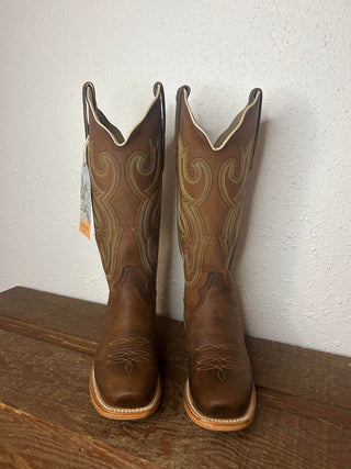 Women's R. Watson Camel Brown Boot-Women's Boots-R. Watson-Lucky J Boots & More, Women's, Men's, & Kids Western Store Located in Carthage, MO