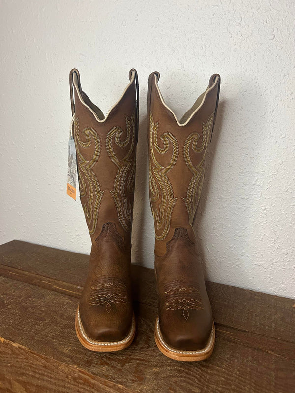 Women's R. Watson Camel Brown Boots-Women's Boots-R. Watson-Lucky J Boots & More, Women's, Men's, & Kids Western Store Located in Carthage, MO
