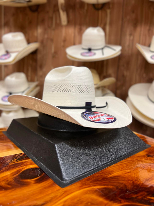 American Straw Hat 7104 4.25" JBZ Brim S-117-Straw Cowboy Hats-American Hat Co.-Lucky J Boots & More, Women's, Men's, & Kids Western Store Located in Carthage, MO