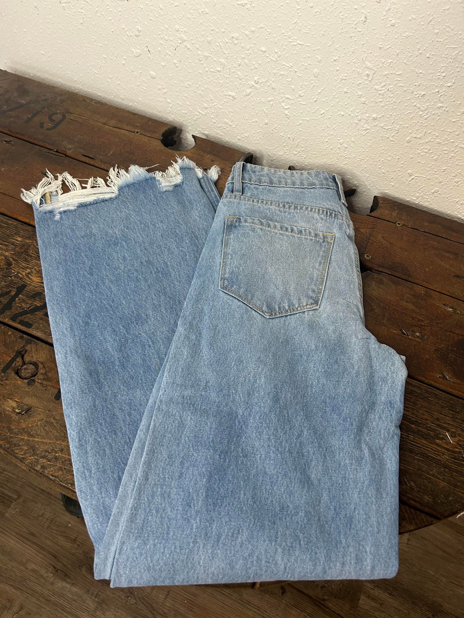 Henley High Rise Wide Leg Jeans by Flying Monkey-Women's Denim-Flying Monkey-Lucky J Boots & More, Women's, Men's, & Kids Western Store Located in Carthage, MO