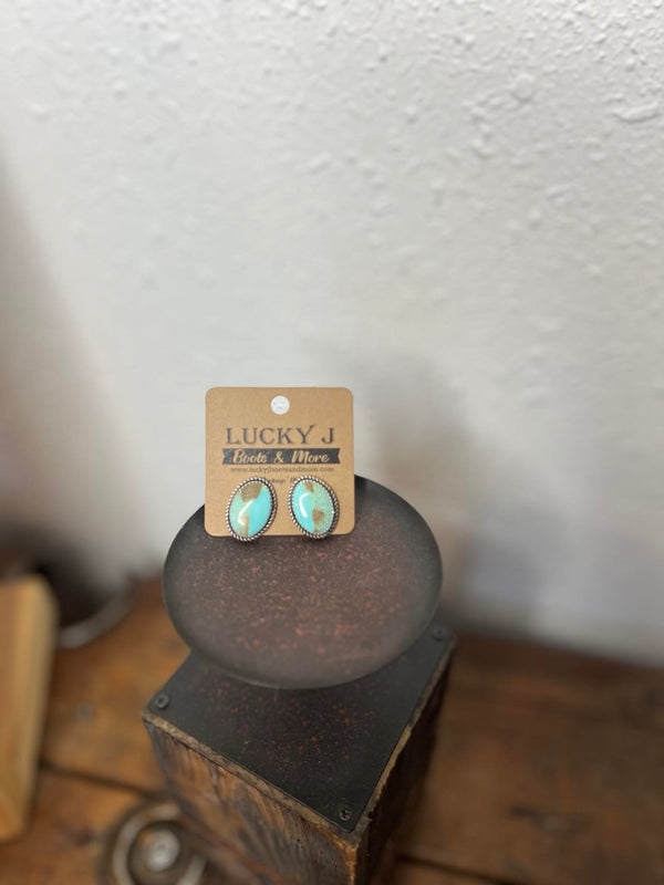 Fiona Earring-Earrings-LJ Turquoise-Lucky J Boots & More, Women's, Men's, & Kids Western Store Located in Carthage, MO