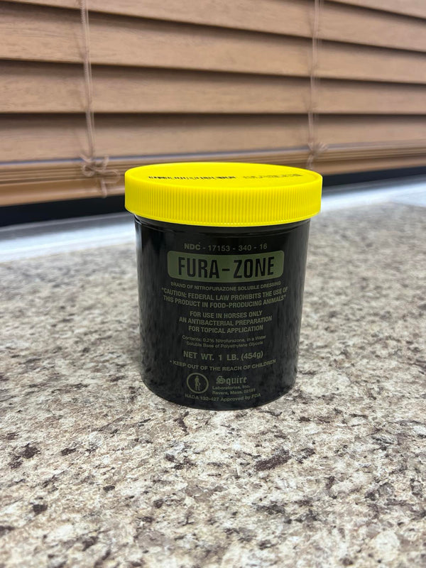 Fura-Zone 1lb Tub-STABLE SUPPLIES-RJ Matthews-Lucky J Boots & More, Women's, Men's, & Kids Western Store Located in Carthage, MO