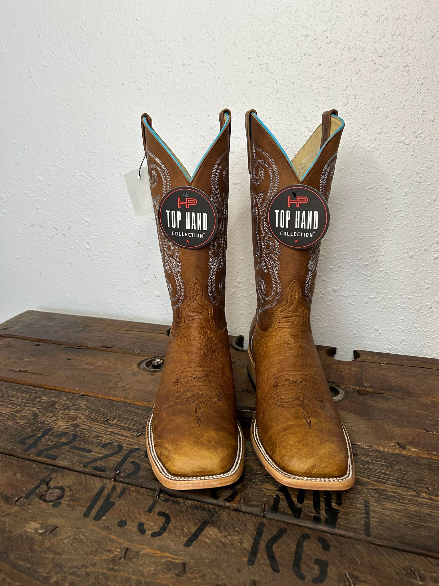 Horse Power Oryx Soft Opu Smooth Quill & Honey Crazy Horse Boots-Men's Boots-Horse Power-Lucky J Boots & More, Women's, Men's, & Kids Western Store Located in Carthage, MO