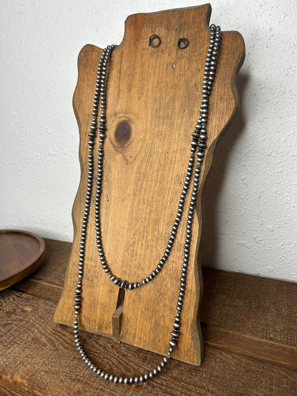 West & Co 66" Danity Fauz Navajo Pearl Necklace N1301-Necklaces-WEST & CO-Lucky J Boots & More, Women's, Men's, & Kids Western Store Located in Carthage, MO