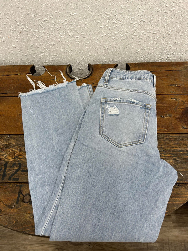 Kate High Rise Straight Jeans by Flying Monkey-Women's Denim-Flying Monkey-Lucky J Boots & More, Women's, Men's, & Kids Western Store Located in Carthage, MO