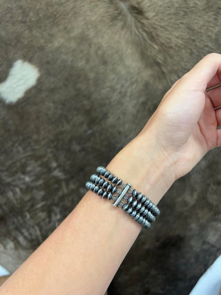 The Ava Link Bracelet-Bracelets-LJ Turquoise-Lucky J Boots & More, Women's, Men's, & Kids Western Store Located in Carthage, MO