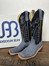 Women's Anderson Bean Blue Jean Washed Shoulder & Black Kidskin-Women's Boots-Anderson Bean-Lucky J Boots & More, Women's, Men's, & Kids Western Store Located in Carthage, MO