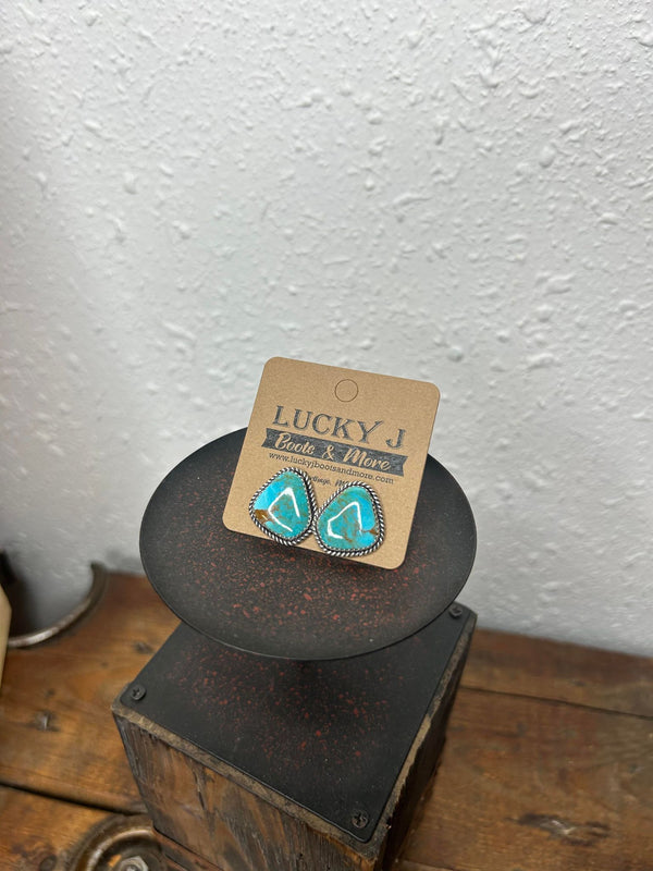Lacey Earring-Earrings-LJ Turquoise-Lucky J Boots & More, Women's, Men's, & Kids Western Store Located in Carthage, MO