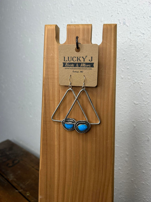 Athens Earring-Earrings-LJ Turquoise-Lucky J Boots & More, Women's, Men's, & Kids Western Store Located in Carthage, MO