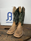 Men's Anderson Bean Sand Angry Elk & Emerald Explosion Boots-Men's Boots-Anderson Bean-Lucky J Boots & More, Women's, Men's, & Kids Western Store Located in Carthage, MO