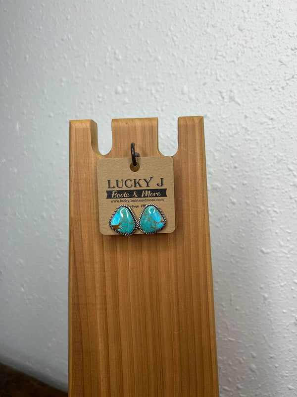 Lacey Earring-Earrings-LJ Turquoise-Lucky J Boots & More, Women's, Men's, & Kids Western Store Located in Carthage, MO