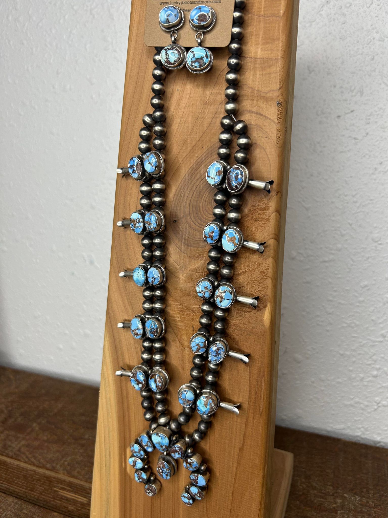 The Loretta Necklace Set-Necklaces-LJ Turquoise-Lucky J Boots & More, Women's, Men's, & Kids Western Store Located in Carthage, MO
