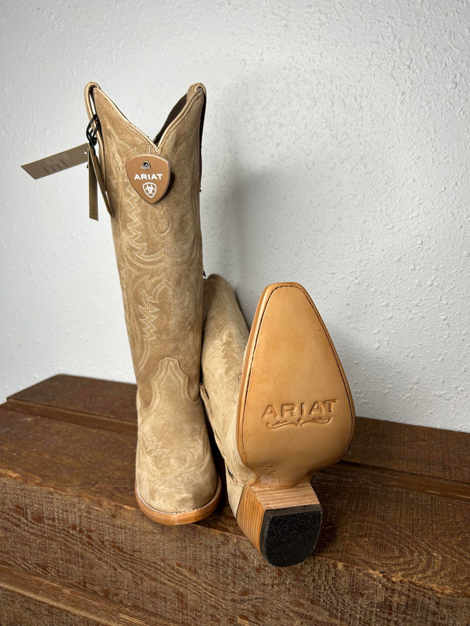 Women's Ariat Truly Taupe Casanova Boots-Women's Boots-Ariat-Lucky J Boots & More, Women's, Men's, & Kids Western Store Located in Carthage, MO