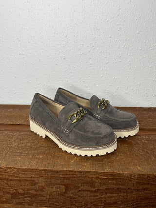 Literally Loafers by Hey Girl in Light Grey Faux Suede *FINAL SALE*-Women's Casual Shoes-Corkys Footwear-Lucky J Boots & More, Women's, Men's, & Kids Western Store Located in Carthage, MO
