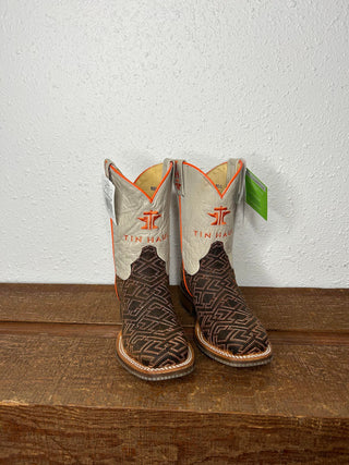 Youth Tin Haul Lil Puzzler Boot-Kids Boots-Tin Haul-Lucky J Boots & More, Women's, Men's, & Kids Western Store Located in Carthage, MO