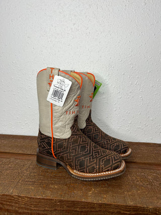 Youth Tin Haul Lil Puzzler Boot-Kids Boots-Tin Haul-Lucky J Boots & More, Women's, Men's, & Kids Western Store Located in Carthage, MO
