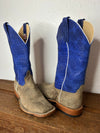 Men's Anderson Bean Blue Chex & Charcoal Boar Boots-Men's Boots-Anderson Bean-Lucky J Boots & More, Women's, Men's, & Kids Western Store Located in Carthage, MO