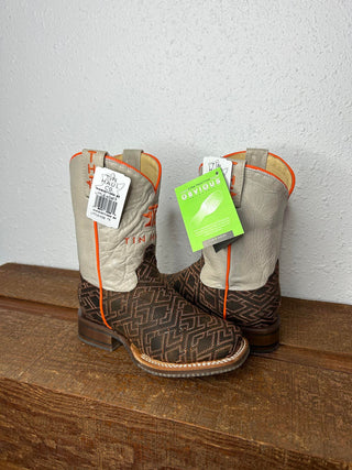 Youth Tin Haul Lil Puzzler Boot-Kids Boots-Tin Haul-Lucky J Boots & More, Women's, Men's, & Kids Western Store Located in Carthage, MO