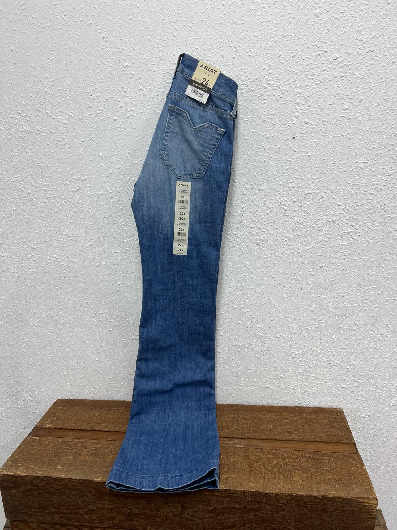 Women's Ariat High Rise Slim Trouser Clair Wide Leg Jean-Women's Denim-Ariat-Lucky J Boots & More, Women's, Men's, & Kids Western Store Located in Carthage, MO