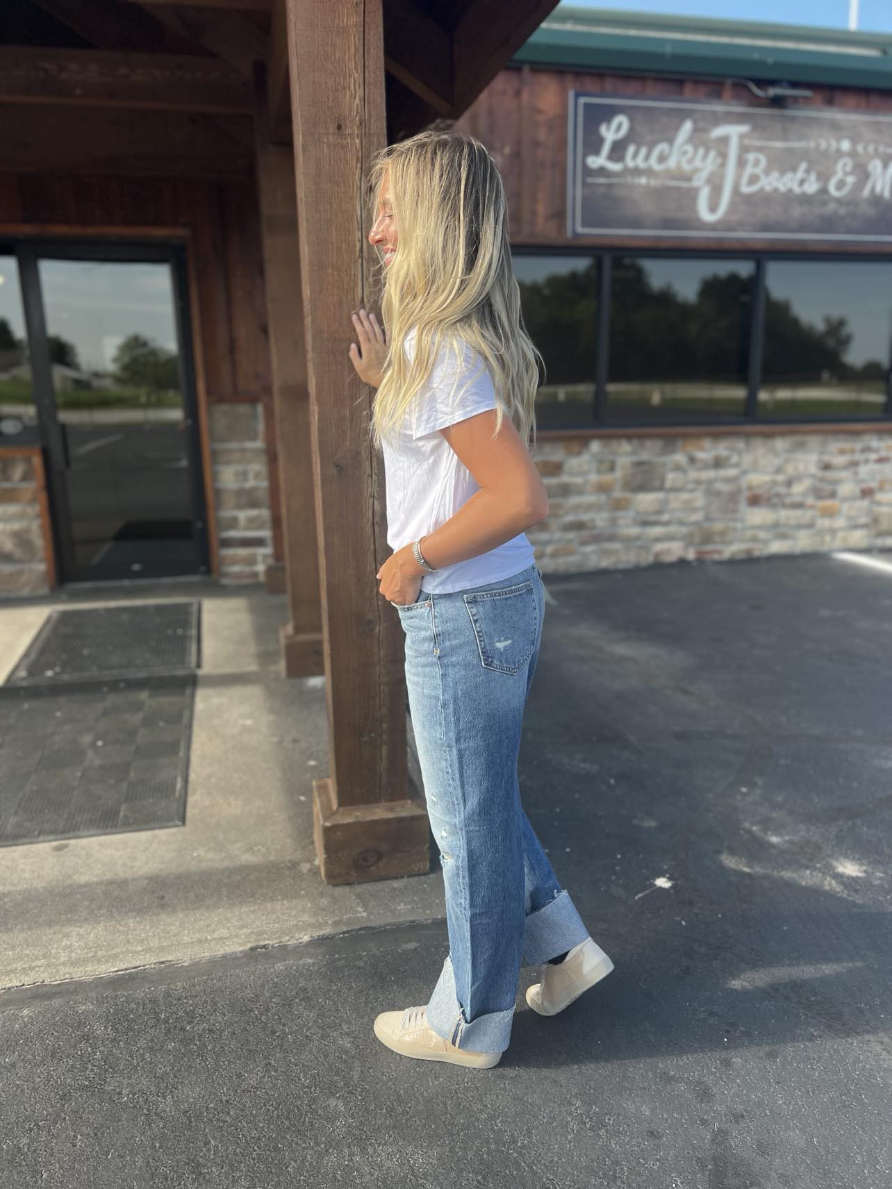 Hidden Lottie High Waist Dad Jeans-Women's Denim-HIDDEN-Lucky J Boots & More, Women's, Men's, & Kids Western Store Located in Carthage, MO