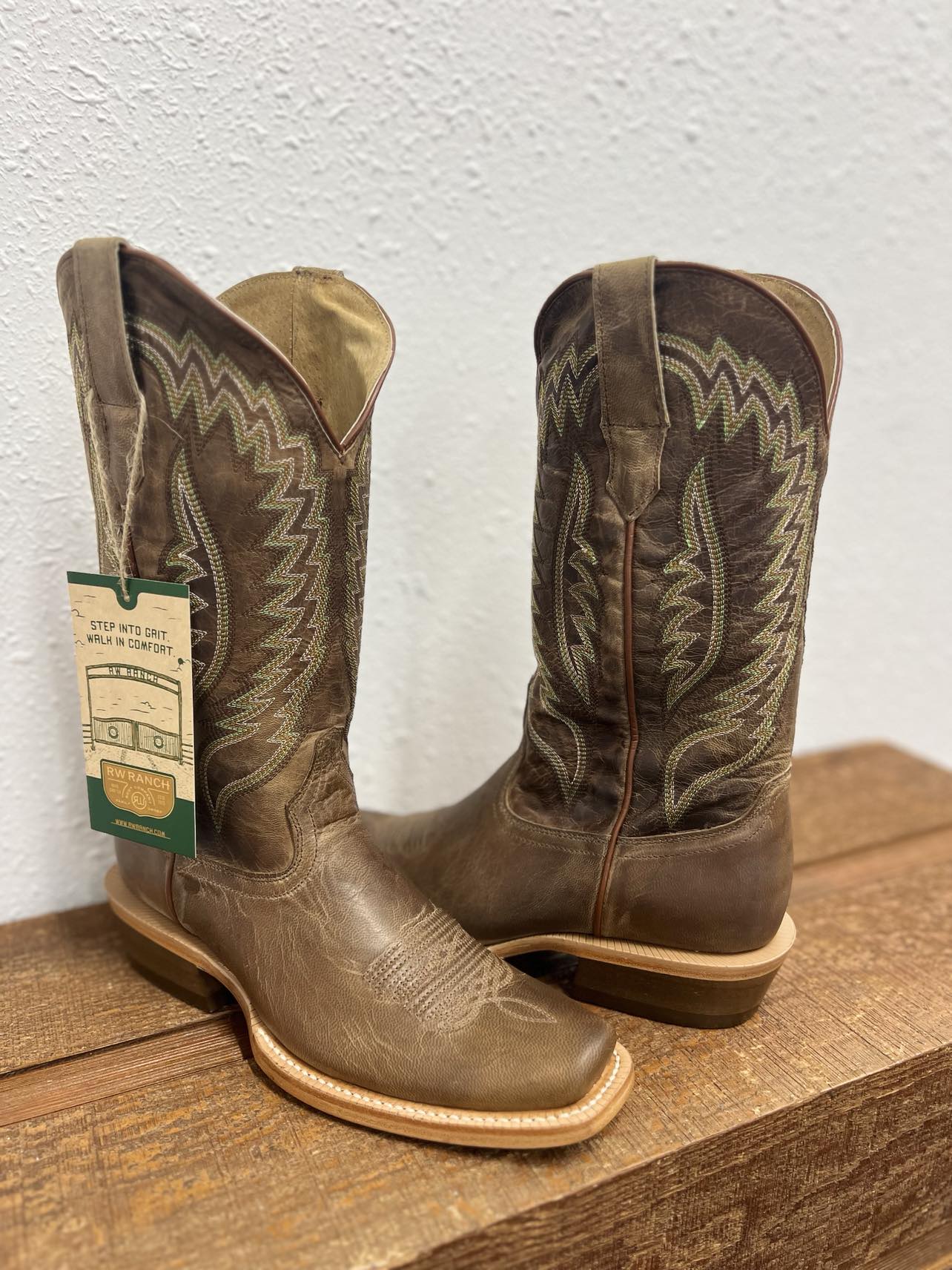 Men's R Watson Mad Brown Goat Boots-Men's Boots-R. Watson-Lucky J Boots & More, Women's, Men's, & Kids Western Store Located in Carthage, MO