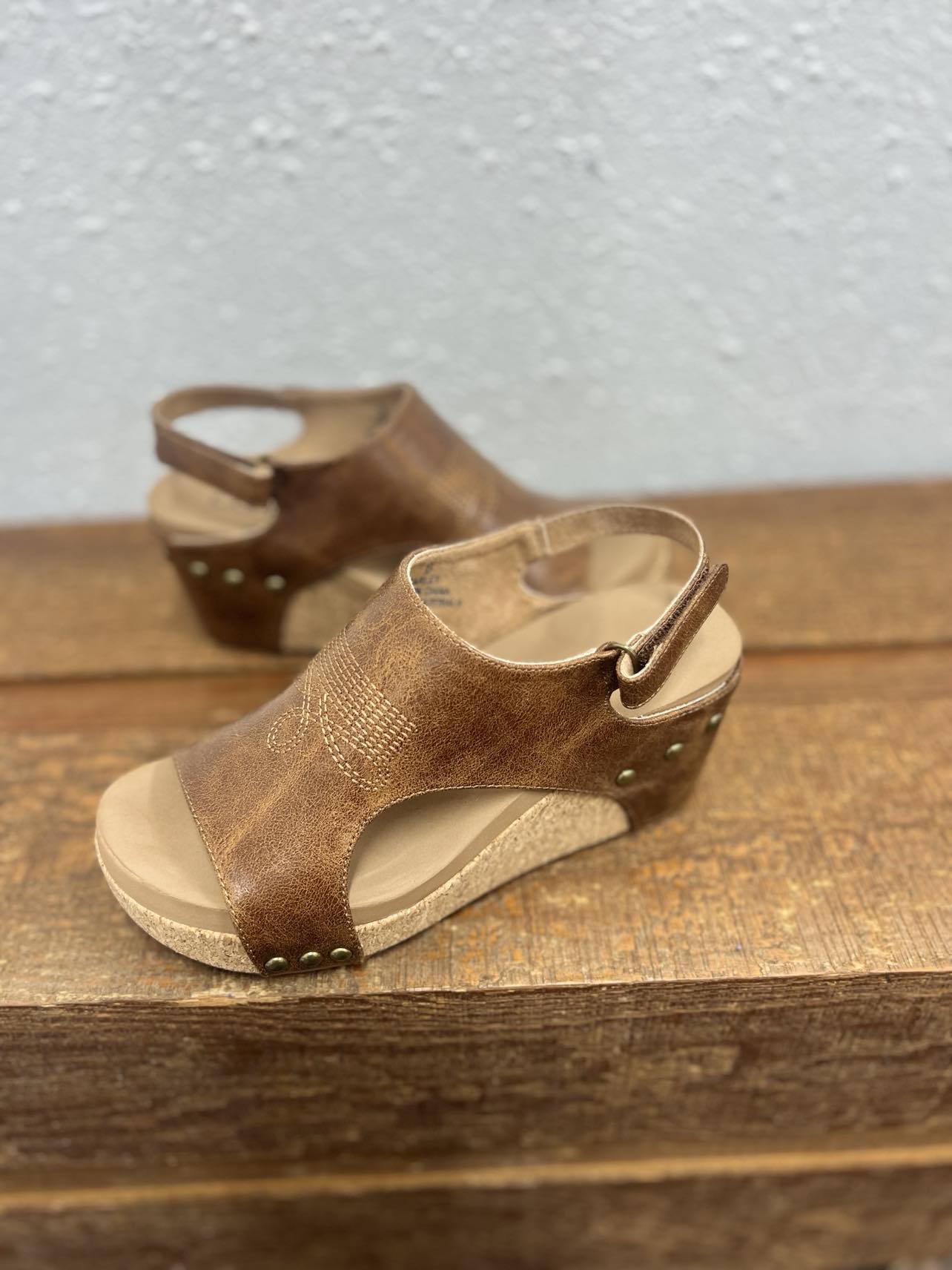 Corky's Carley Sandals in Saddle Stitch *FINAL SALE*-Sandals-Corkys Footwear-Lucky J Boots & More, Women's, Men's, & Kids Western Store Located in Carthage, MO