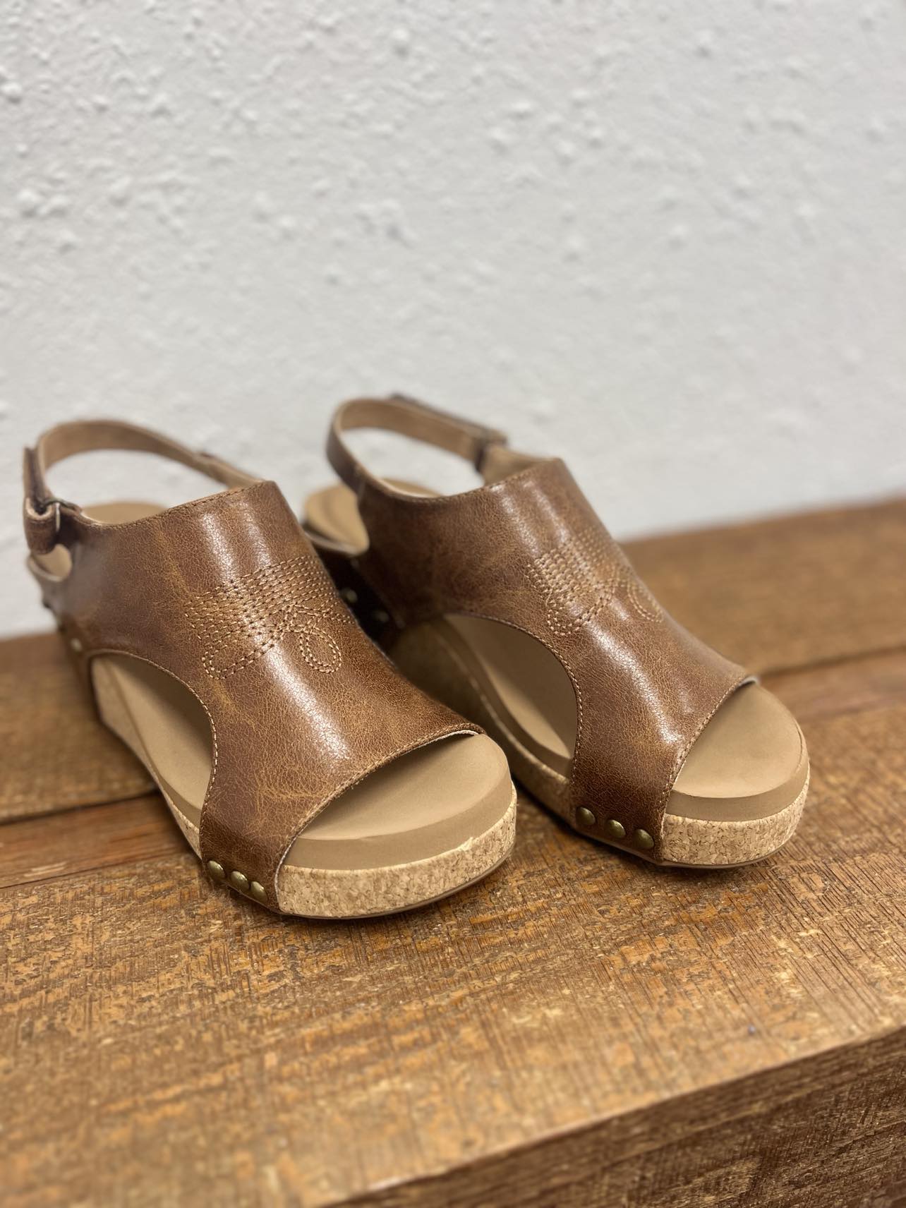 Corky's Carley Sandals in Saddle Stitch *FINAL SALE*-Sandals-Corkys Footwear-Lucky J Boots & More, Women's, Men's, & Kids Western Store Located in Carthage, MO