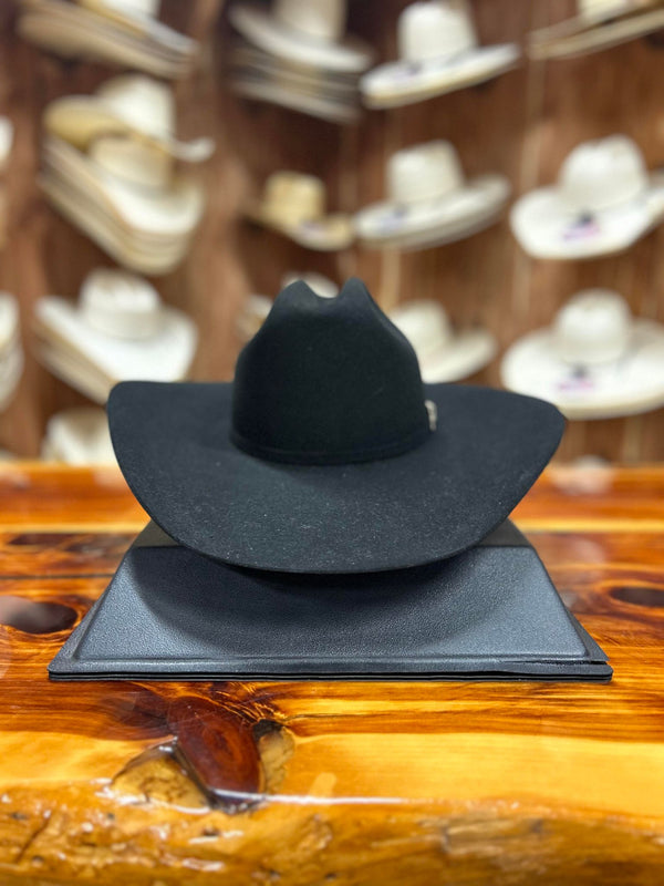 Resistol 100% Pure Beaver 07 Black 4 1/4" Brim Felt Hat-Cowboy Hats-Resistol-Lucky J Boots & More, Women's, Men's, & Kids Western Store Located in Carthage, MO