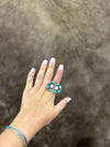 Logan Ring-Rings-LJ Turquoise-Lucky J Boots & More, Women's, Men's, & Kids Western Store Located in Carthage, MO