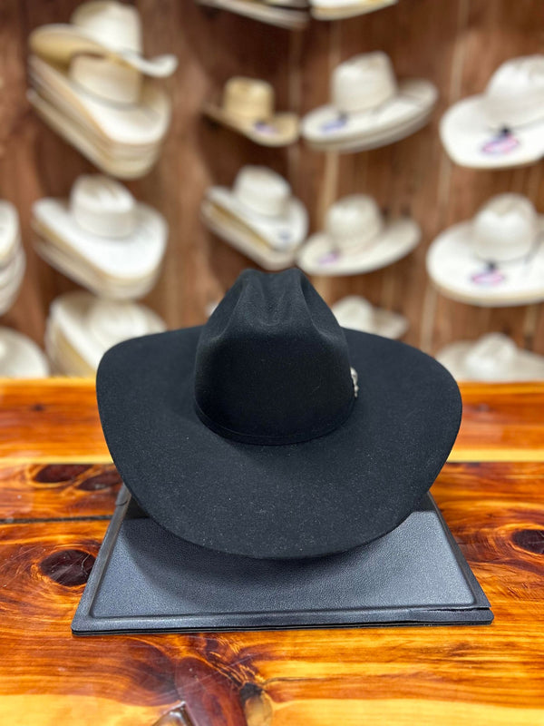 Resistol 100% Pure Beaver 07 Black 4 1/4" Brim Felt Hat-Cowboy Hats-Resistol-Lucky J Boots & More, Women's, Men's, & Kids Western Store Located in Carthage, MO