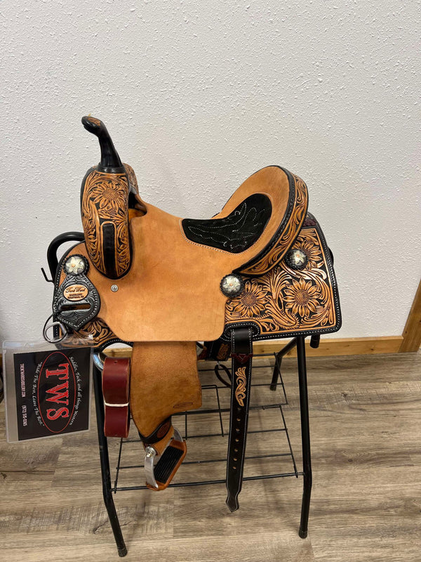 Trent Ward BW Barrel Saddle ISBS94-24-Saddle-Trent Ward-Lucky J Boots & More, Women's, Men's, & Kids Western Store Located in Carthage, MO