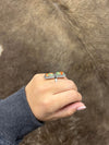 Juno Ring-Rings-LJ Turquoise-Lucky J Boots & More, Women's, Men's, & Kids Western Store Located in Carthage, MO