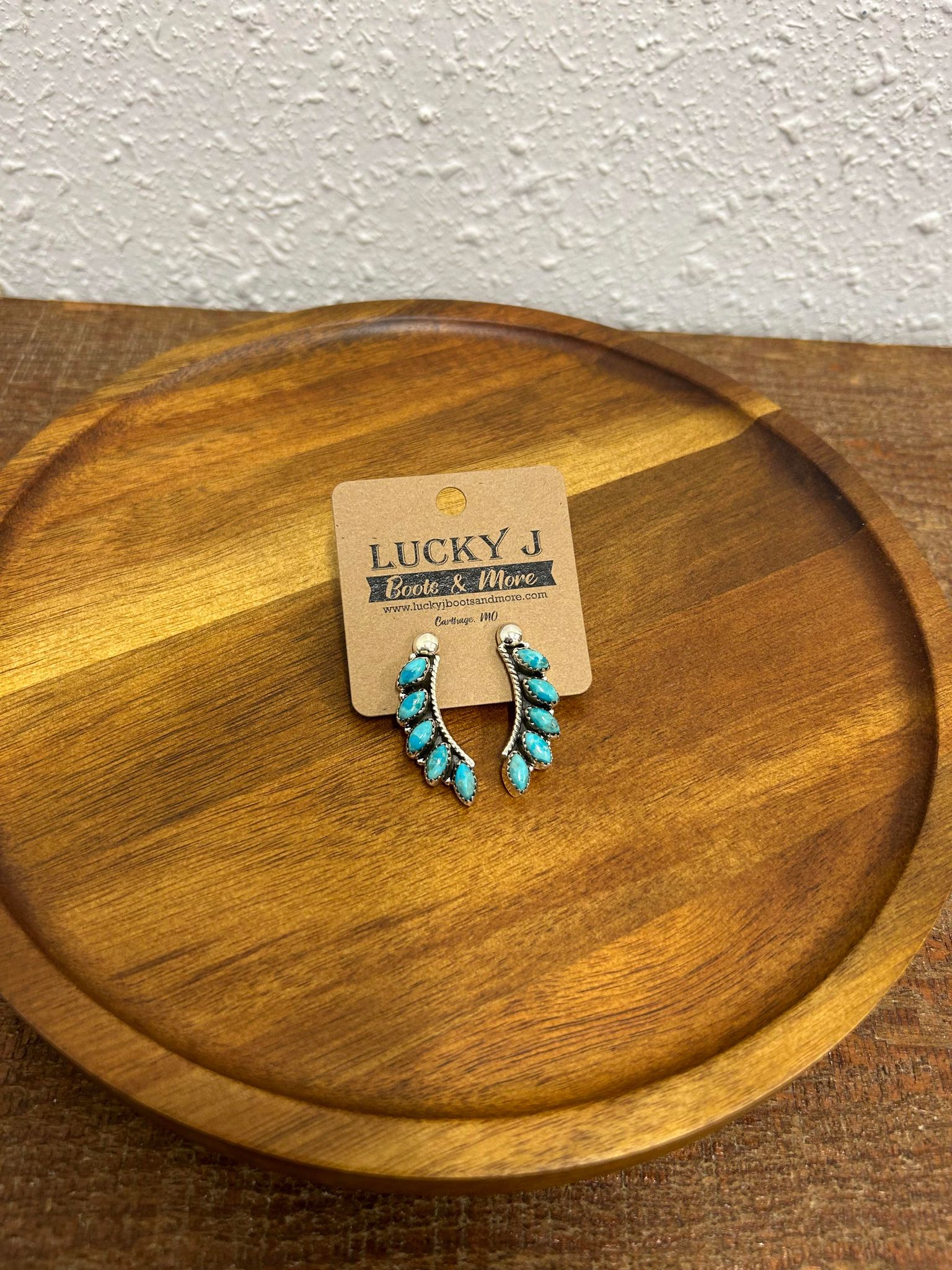 Chelsea Earrings-Earrings-LJ Turquoise-Lucky J Boots & More, Women's, Men's, & Kids Western Store Located in Carthage, MO