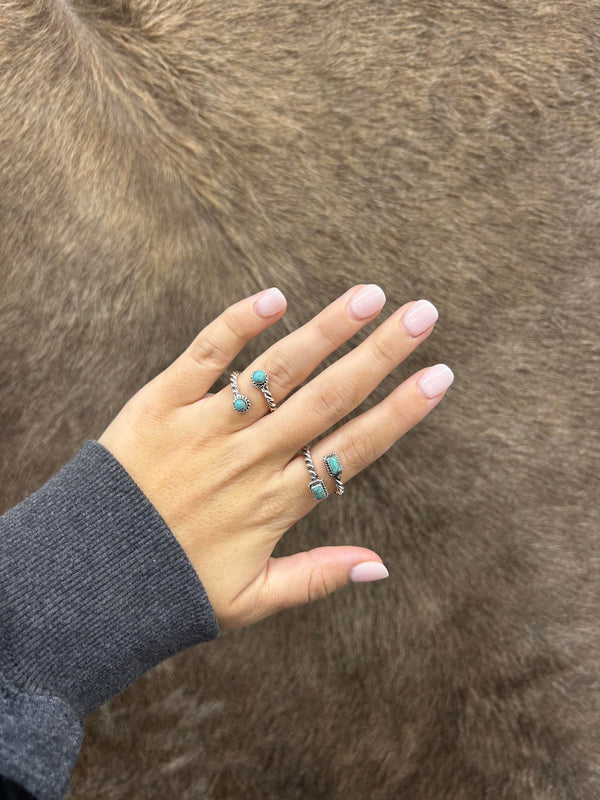 Melony Ring-Rings-LJ Turquoise-Lucky J Boots & More, Women's, Men's, & Kids Western Store Located in Carthage, MO