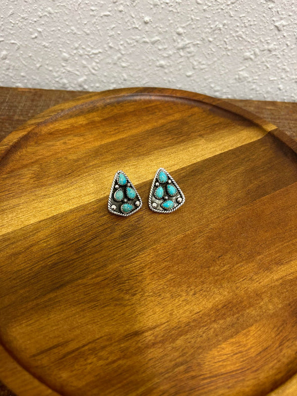 Madison Earrings-Earrings-LJ Turquoise-Lucky J Boots & More, Women's, Men's, & Kids Western Store Located in Carthage, MO