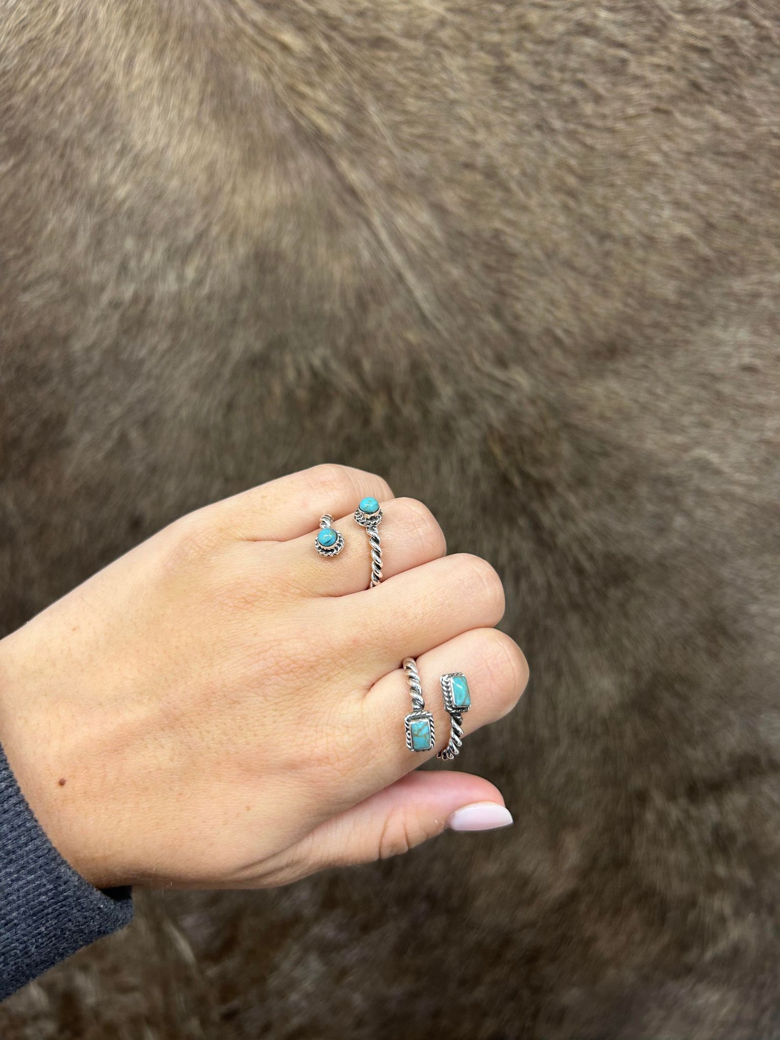 Melony Ring-Rings-LJ Turquoise-Lucky J Boots & More, Women's, Men's, & Kids Western Store Located in Carthage, MO