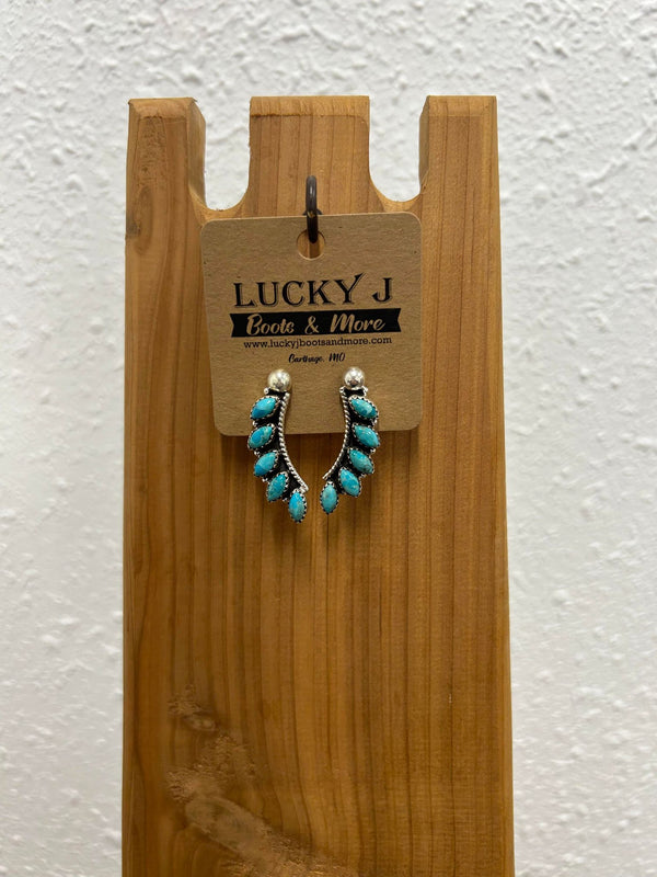 Chelsea Earrings-Earrings-LJ Turquoise-Lucky J Boots & More, Women's, Men's, & Kids Western Store Located in Carthage, MO