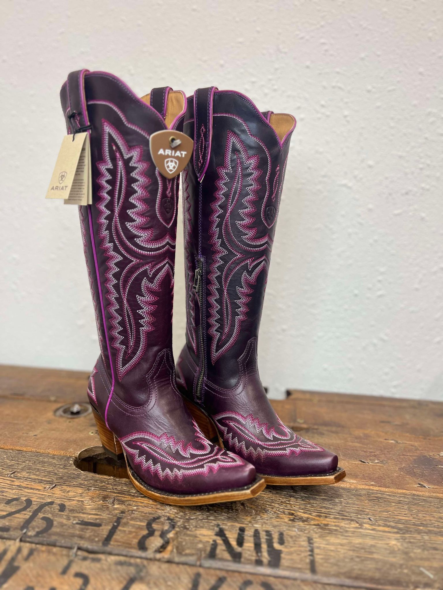 Women's Ariat Deep Amethyst Casanova Boots-Women's Boots-Ariat-Lucky J Boots & More, Women's, Men's, & Kids Western Store Located in Carthage, MO