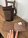 Ranger Belt Co. Dark Brown Basket Wallets-Wallets-WESTERN FASHION ACCESSORIES-Lucky J Boots & More, Women's, Men's, & Kids Western Store Located in Carthage, MO