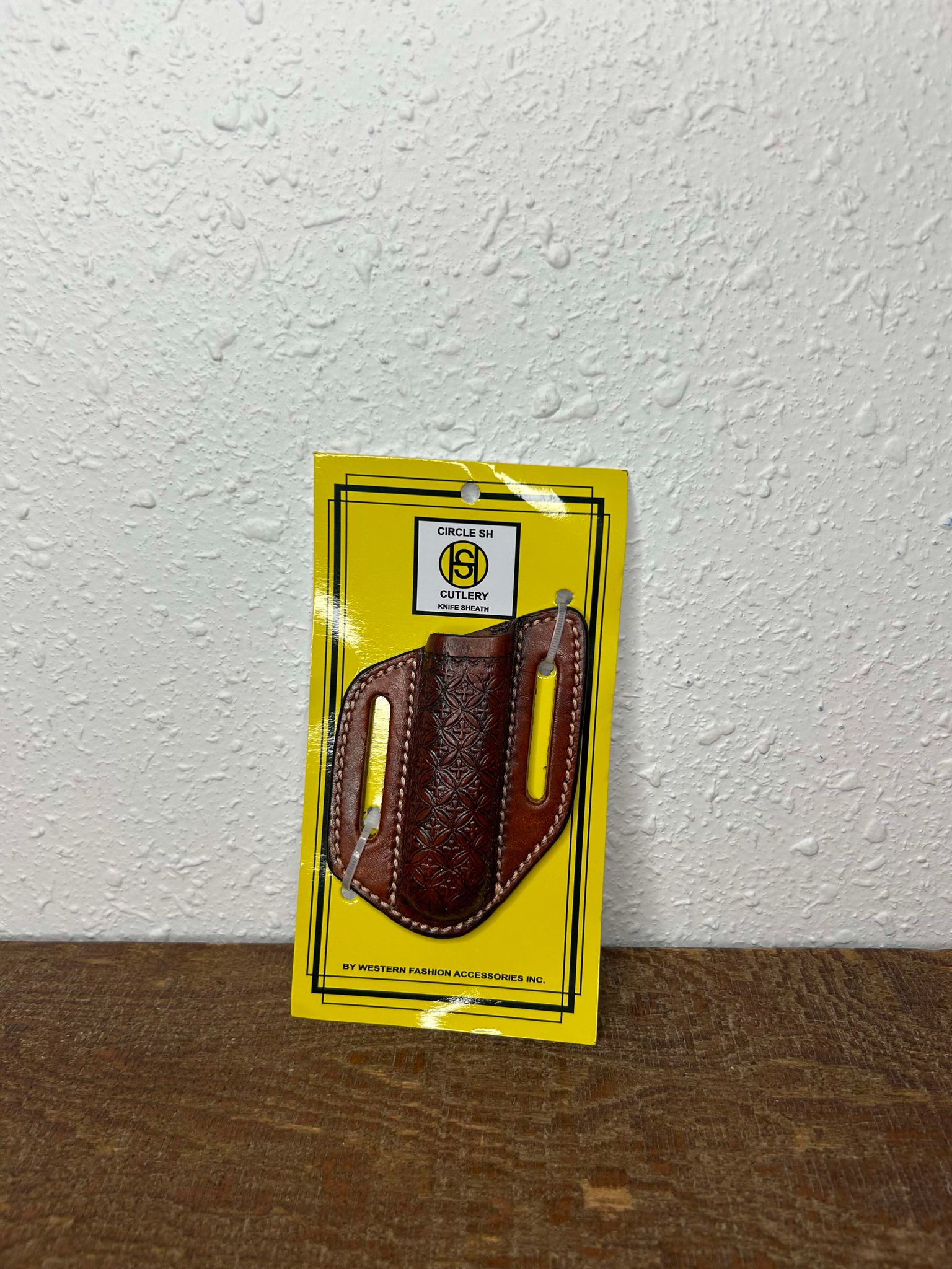 Circle SH Knife Sheath KS-134-Knife Sheath-WESTERN FASHION ACCESSORIES-Lucky J Boots & More, Women's, Men's, & Kids Western Store Located in Carthage, MO