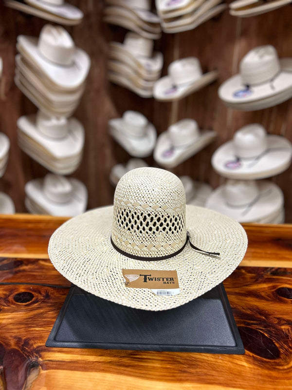 Twister Straw Hat 5" Brim T71619-Straw Cowboy Hats-M & F Western Products-Lucky J Boots & More, Women's, Men's, & Kids Western Store Located in Carthage, MO