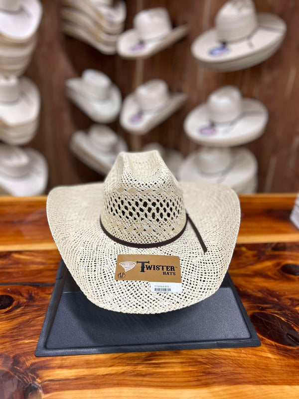 Twister Straw Hat 4 1/2" Brim T71616-Cowboy Hats-M & F Western Products-Lucky J Boots & More, Women's, Men's, & Kids Western Store Located in Carthage, MO